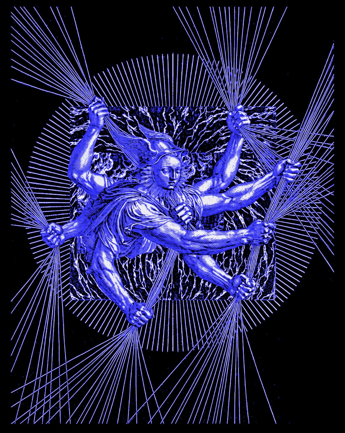 Hermes style artwork untuk Second Brain Modern